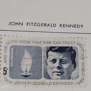 1964 Scott #1246 – 5¢ John F. Kennedy Memorial  “Glow from That Fire”  Canceled